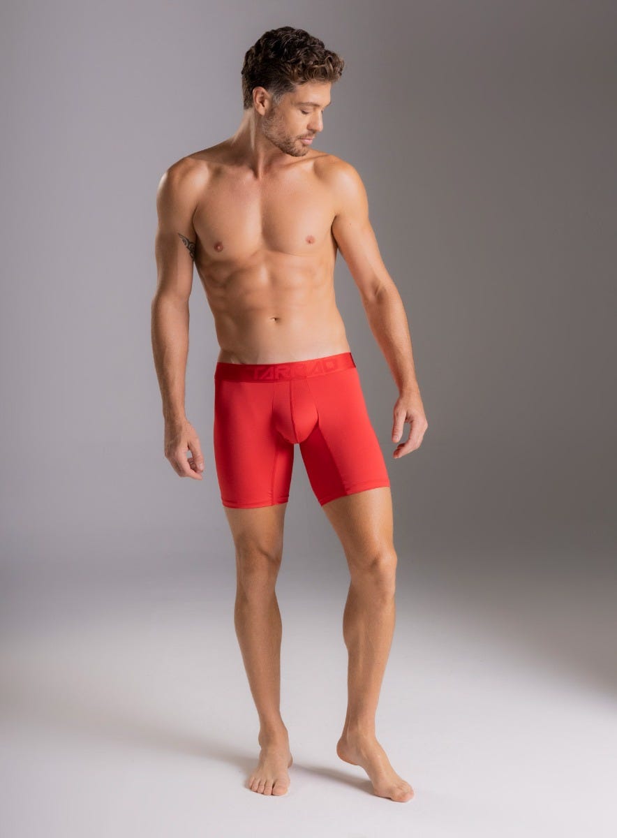 BOXER LARGO MICROFIBRA MALLA