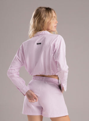 Blusa casual color rosado para mujer, marca BABALÚ, referencia 112633, vista detalle. Compra al por mayor en int.babalu.com.co en USD.
