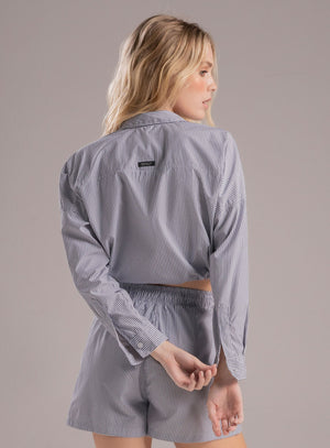 Blusa casual color rosado para mujer, marca BABALÚ, referencia 112633, vista trasera. Compra al por mayor en int.babalu.com.co en USD.