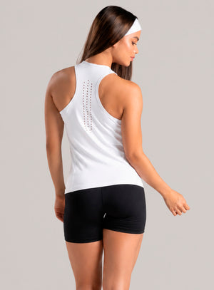 Blusa deportiva color blanco para mujer, marca BABALÚ, referencia 37513, vista trasera. Compra al por mayor en int.babalu.com.co en USD.