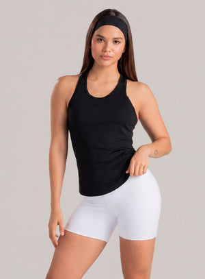 Blusa deportiva color negro para mujer, marca BABALÚ, referencia 37513, vista frontal. Compra al por mayor en int.babalu.com.co en USD.