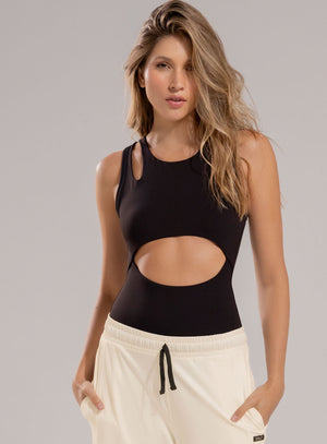 Body de color negro para mujer, marca BABALÚ, referencia 112463, vista frontal. Compra al por mayor en int.babalu.com.co en USD.