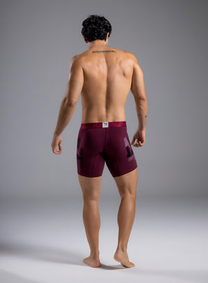 Boxer ad color vino tinto para hombre, marca TARRAO, referencia 17061d, vista trasera. Compra al por mayor en int.babalu.com.co en USD.
