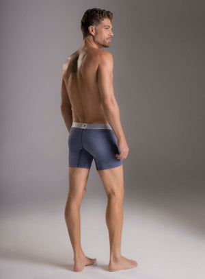 Boxer corto color azul para hombre, marca TARRAO, referencia 18551, vista trasera. Compra al por mayor en int.babalu.com.co en USD.