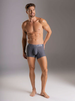 Boxer corto color gris para hombre, marca TARRAO, referencia 18931, vista frontal. Compra al por mayor en int.babalu.com.co en USD.