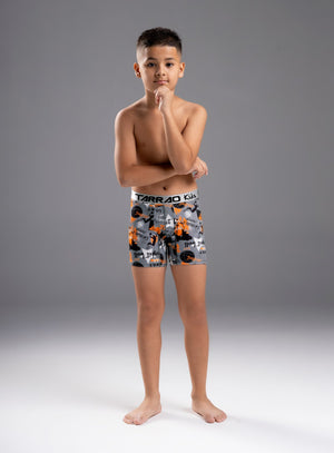 Boxer junior color gris para infantil, marca TARRAO, referencia 76331h, vista frontal. Compra al por mayor en int.babalu.com.co en USD.