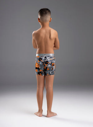 Boxer junior color gris para infantil, marca TARRAO, referencia 76331h, vista trasera. Compra al por mayor en int.babalu.com.co en USD.