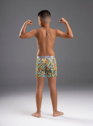 Boxer junior color naranja para infantil, marca TARRAO, referencia 76331h, vista trasera. Compra al por mayor en int.babalu.com.co en USD.