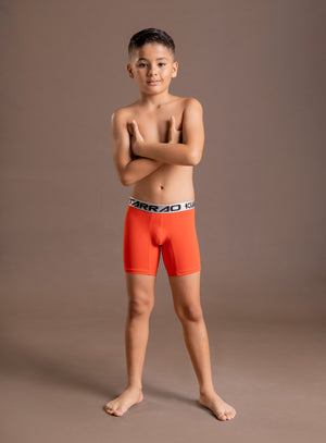Boxer junior color naranja para infantil, marca TARRAO, referencia 77931, vista frontal. Compra al por mayor en int.babalu.com.co en USD.