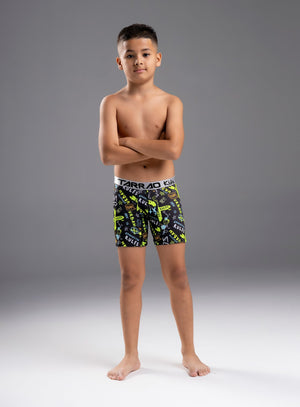 Boxer junior color negro para infantil, marca TARRAO, referencia 76331h, vista frontal. Compra al por mayor en int.babalu.com.co en USD.