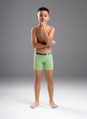 Boxer junior color verde para infantil, referencia 19931, vista frontal. Compra al por mayor en int.babalu.com.co en USD.
