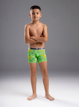 Boxer junior color verde para infantil, marca TARRAO, referencia 76331g, vista frontal. Compra al por mayor en int.babalu.com.co en USD.