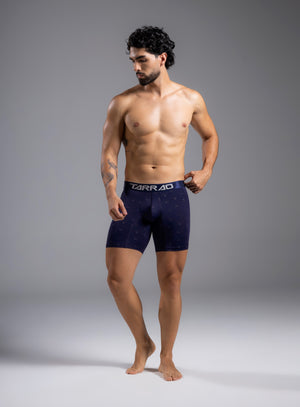 Boxer largo color azul para hombre, marca TARRAO, referencia 78531c, vista frontal. Compra al por mayor en int.babalu.com.co en USD.