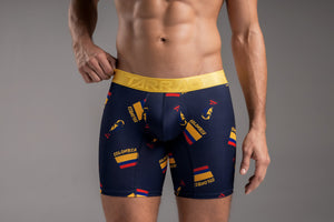 Boxer largo color colombia para hombre, marca TARRAO, referencia 78661, vista frontal. Compra al por mayor en int.babalu.com.co en USD.