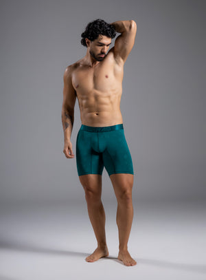 Boxer largo color verde para hombre, marca TARRAO, referencia 78531a, vista frontal. Compra al por mayor en int.babalu.com.co en USD.