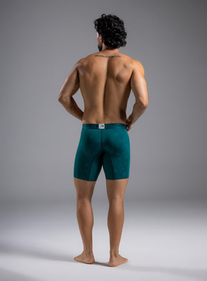 Boxer largo color verde para hombre, marca TARRAO, referencia 78531a, vista trasera. Compra al por mayor en int.babalu.com.co en USD.