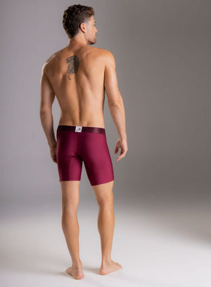 Boxer largo color vino tinto para hombre, marca TARRAO, referencia 622111, vista trasera. Compra al por mayor en int.babalu.com.co en USD.