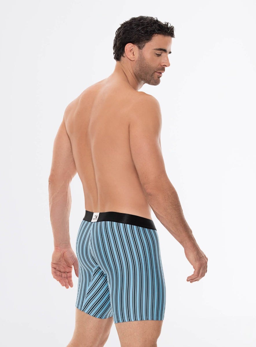 BOXER LARGO MICROFIBRA RAYAS