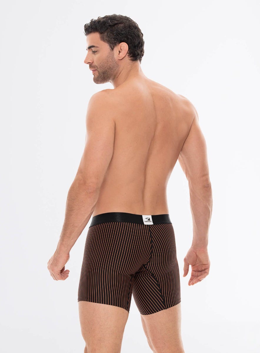 BÓXER MICROFIBRA RAYAS CORTO