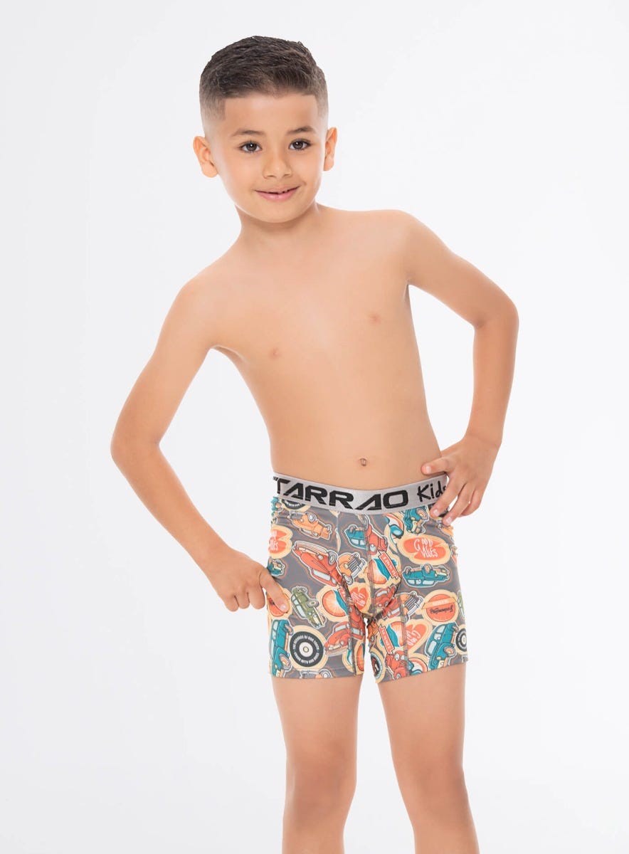 BOXER JUNIOR MICROFIBRA SUBLIMADO BARRITA