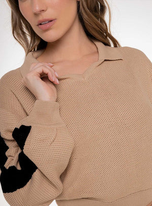 Buzo casual color negro para mujer, marca BABALÚ, referencia 112733, vista detalle. Compra al por mayor en int.babalu.com.co en USD.
