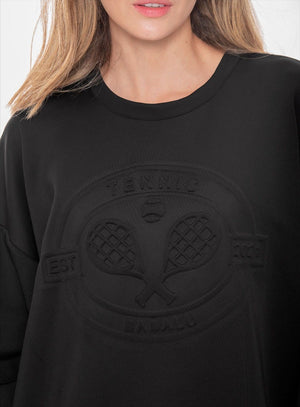 Buzo deportivo color negro para mujer, marca BABALÚ, referencia 109023, vista detalle. Compra al por mayor en int.babalu.com.co en USD.