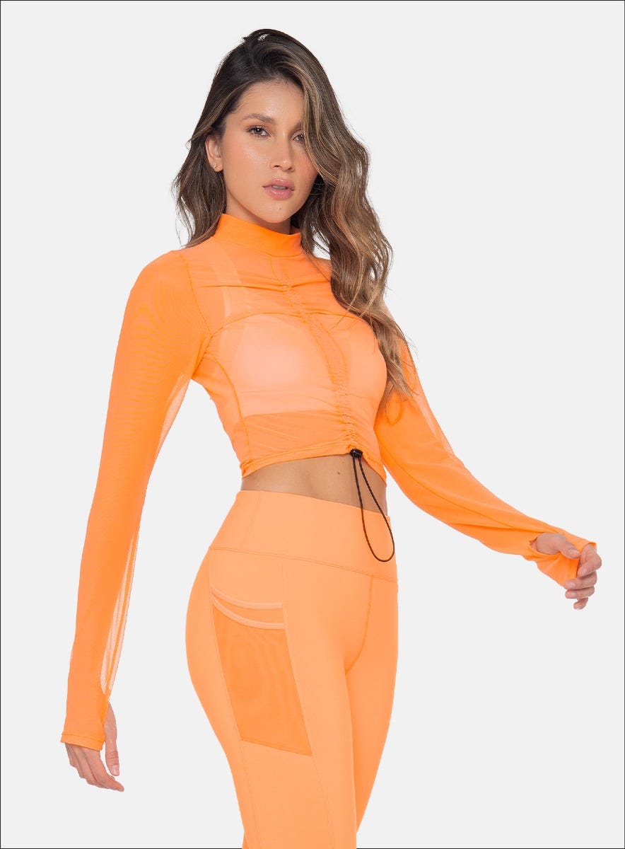 BUZO DEPORTIVO POLIAMIDA TELA SEMI TRANSPARENTE