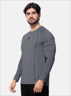 Camibuzo deportivo color gris para hombre, marca INIZIO, referencia 86626, vista frontal. Compra al por mayor en int.babalu.com.co en USD.