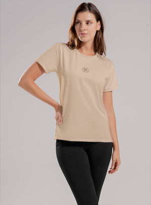 Camiseta deportiva color azul para mujer, marca BABALÚ, referencia 112563, vista frontal. Compra al por mayor en int.babalu.com.co en USD.