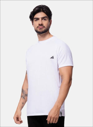 Camiseta deportiva color blanco para hombre, marca INIZIO, referencia 86536, vista frontal. Compra al por mayor en int.babalu.com.co en USD.
