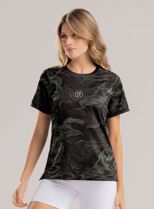 Camiseta deportiva para mujer, marca BABALÚ, referencia 113883, vista detalle. Compra al por mayor en int.babalu.com.co en USD.