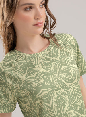 Camiseta deportiva para mujer, marca BABALÚ, referencia 113883, vista detalle. Compra al por mayor en int.babalu.com.co en USD.