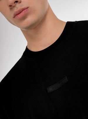 Camiseta oversize color negro para hombre, marca BBL MEN, referencia 79, vista detalle. Compra al por mayor en int.babalu.com.co en USD.