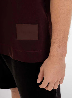 Camiseta oversize color vino tinto para hombre, marca BBL MEN, referencia 79, vista detalle. Compra al por mayor en int.babalu.com.co en USD.