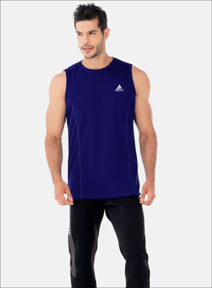 Camisilla deportiva color azul para mujer, marca INIZIO, referencia 86476, vista frontal. Compra al por mayor en int.babalu.com.co en USD.
