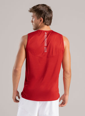 Camisilla deportiva color rojo para hombre, marca INIZIO, referencia 86566, vista trasera. Compra al por mayor en int.babalu.com.co en USD.