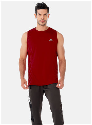 Camisilla deportiva color rojo para mujer, marca INIZIO, referencia 86476, vista frontal. Compra al por mayor en int.babalu.com.co en USD.