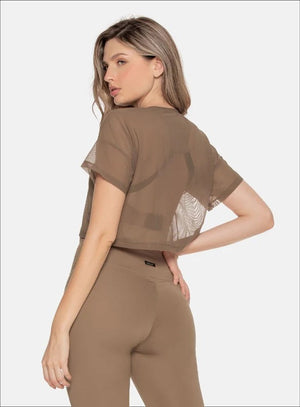 Camistea deportiva color arequipe para mujer, marca BABALÚ, referencia 105883, vista trasera. Compra al por mayor en int.babalu.com.co en USD.