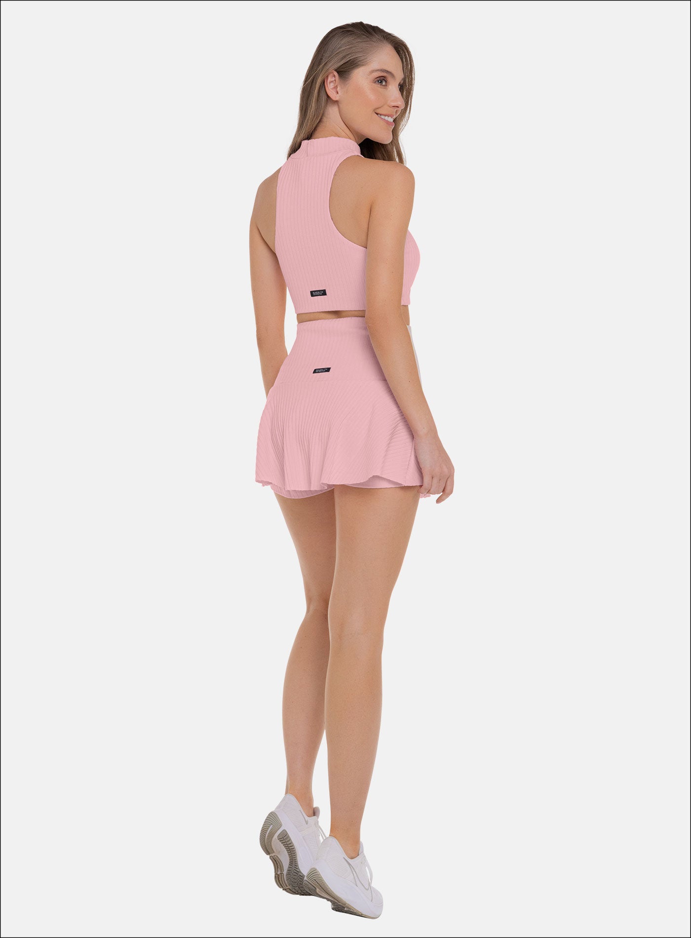 FALDA DEPORTIVA CON SHORT INTERNO TELA RIB