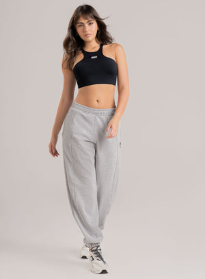Jogger deportivo color beige para mujer, marca BABALÚ, referencia 115153, vista frontal. Compra al por mayor en int.babalu.com.co en USD.