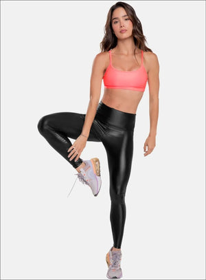 Leggins apariencia color negro para mujer, marca BABALÚ, referencia 90883, vista frontal. Compra al por mayor en int.babalu.com.co en USD.