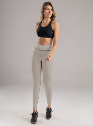 Leggins deportivo color gris para mujer, marca BABALÚ, referencia 112833, vista frontal. Compra al por mayor en int.babalu.com.co en USD.