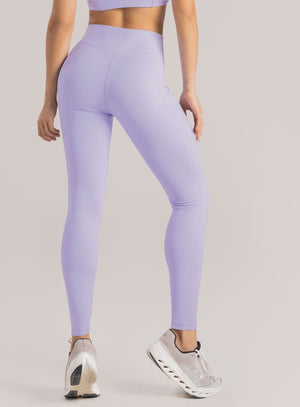 Leggins deportivo color lila baby para mujer, marca BABALÚ, referencia 113263, vista trasera. Compra al por mayor en int.babalu.com.co en USD.