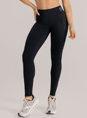 Leggins deportivo color negro para mujer, marca BABALÚ, referencia 113263, vista frontal. Compra al por mayor en int.babalu.com.co en USD.