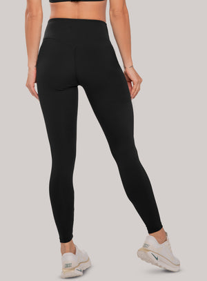 Leggins deportivo color negro para mujer, marca BABALÚ, referencia 114823, vista trasera. Compra al por mayor en int.babalu.com.co en USD.