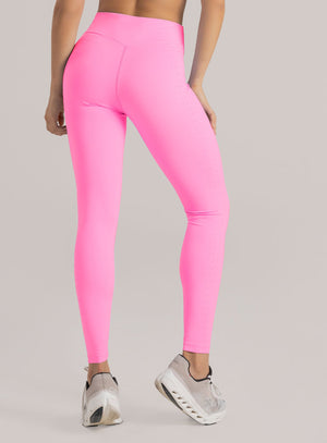 Leggins deportivo color rosado para mujer, marca BABALÚ, referencia 113263, vista trasera. Compra al por mayor en int.babalu.com.co en USD.