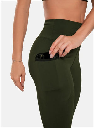 Leggins deportivo color verde para mujer, marca BABALÚ, referencia 107033, vista detalle. Compra al por mayor en int.babalu.com.co en USD.