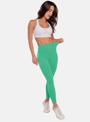 Leggins deportivo color verde para mujer, marca BABALÚ, referencia 37683, vista frontal. Compra al por mayor en int.babalu.com.co en USD.