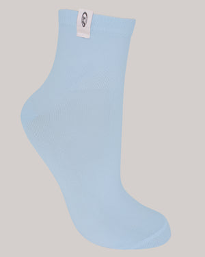 Media deportiva color azul para mujer, marca BABALÚ, referencia 92763, vista lateral. Compra al por mayor en int.babalu.com.co en USD.