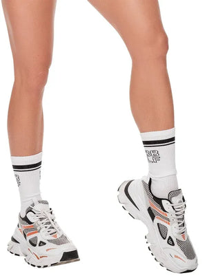Media deportiva color blanco para mujer, marca BABALÚ, referencia 0693, vista frontal. Compra al por mayor en int.babalu.com.co en USD.